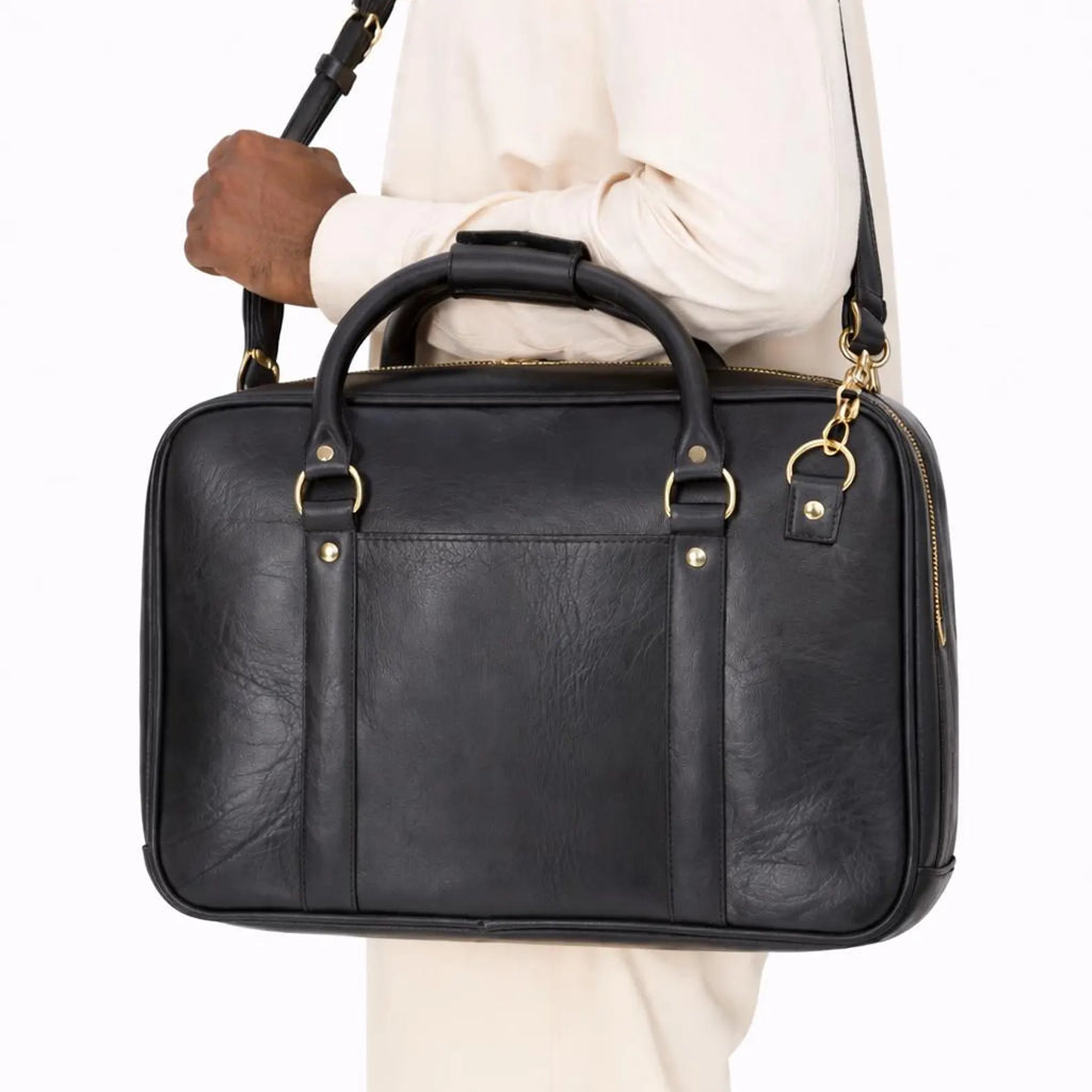 Black Leather Laptop